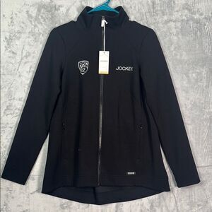 NWT New Jockey Black Pac12 On the Go Full Zip Jacket Size Small